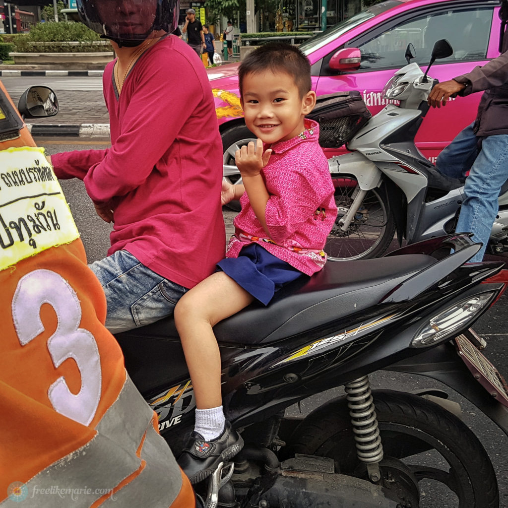 Boy on Motorbike in Bangkok
