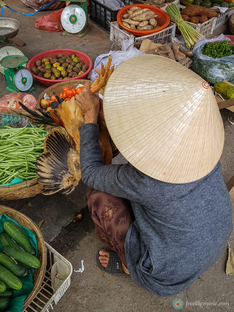Chicken and Straw Hat in Hoi An Vietnam