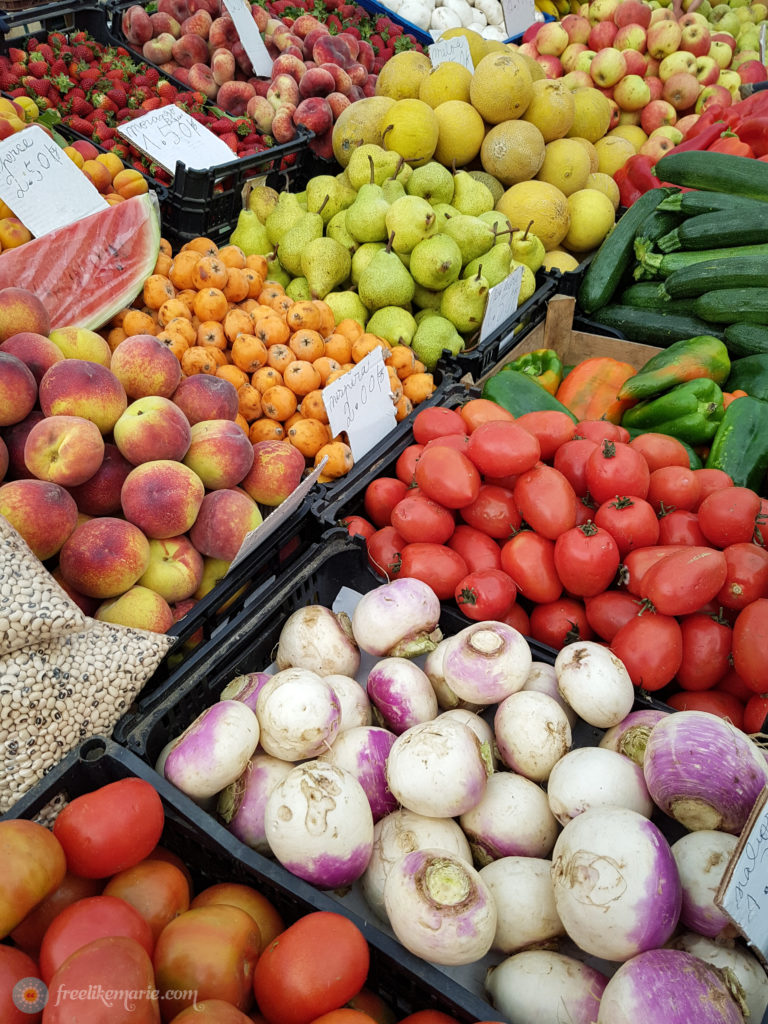 Market in Portugal Fruit and Veggies