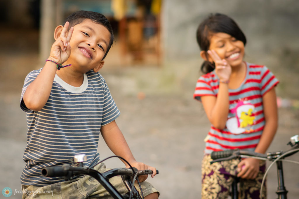 Smiling Children in Bali