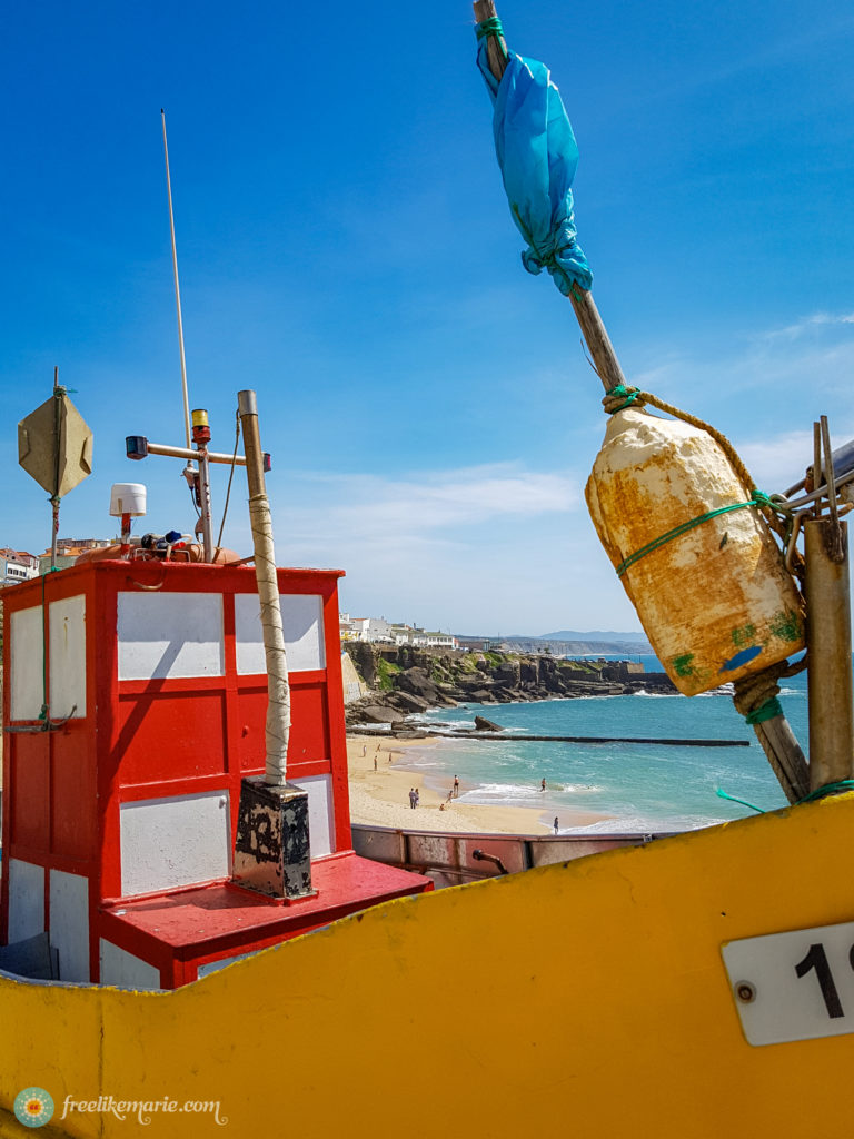 Colorful Boats in Ericeira Portugal