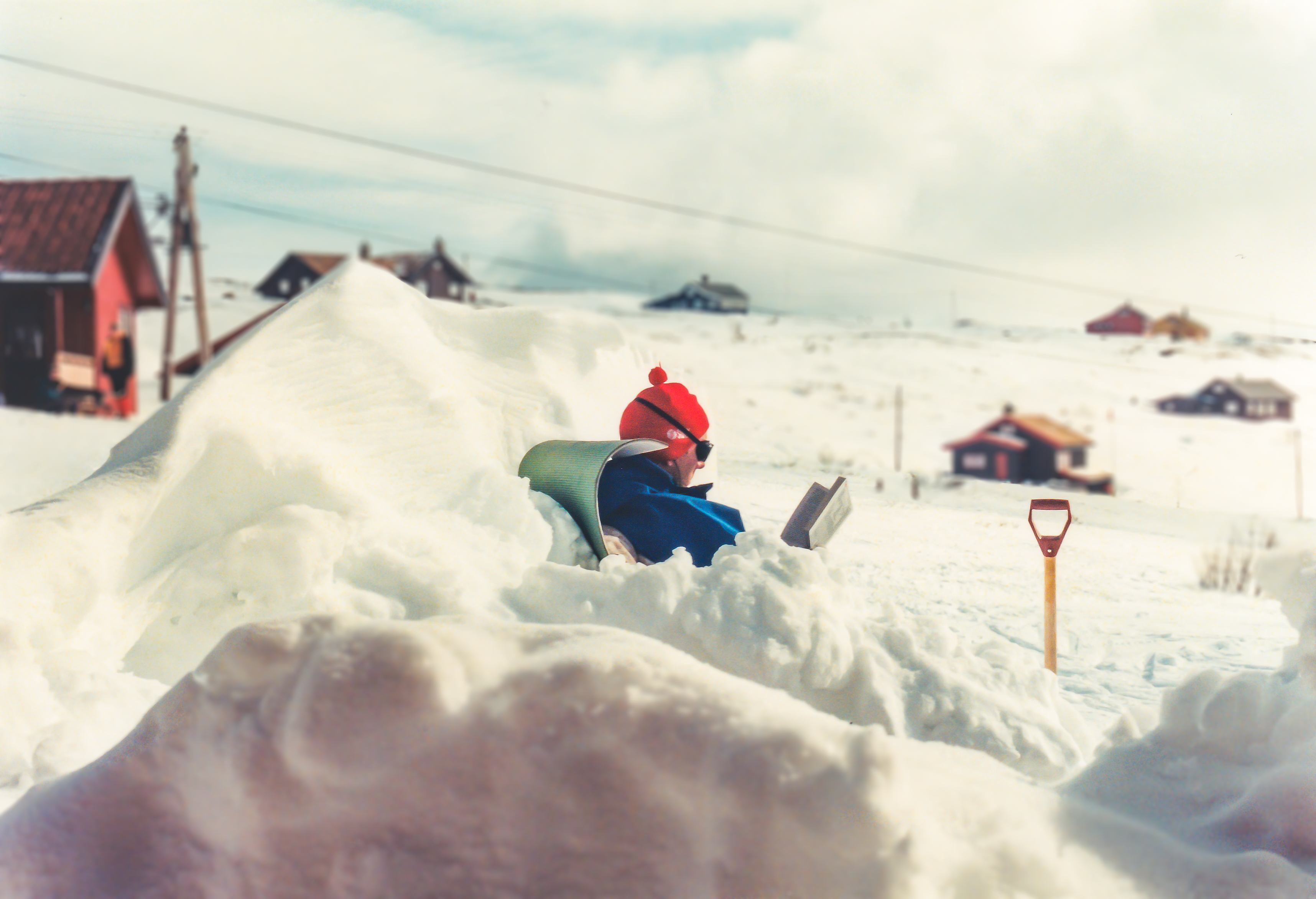 Reading in the Snow Ustaoset Norway