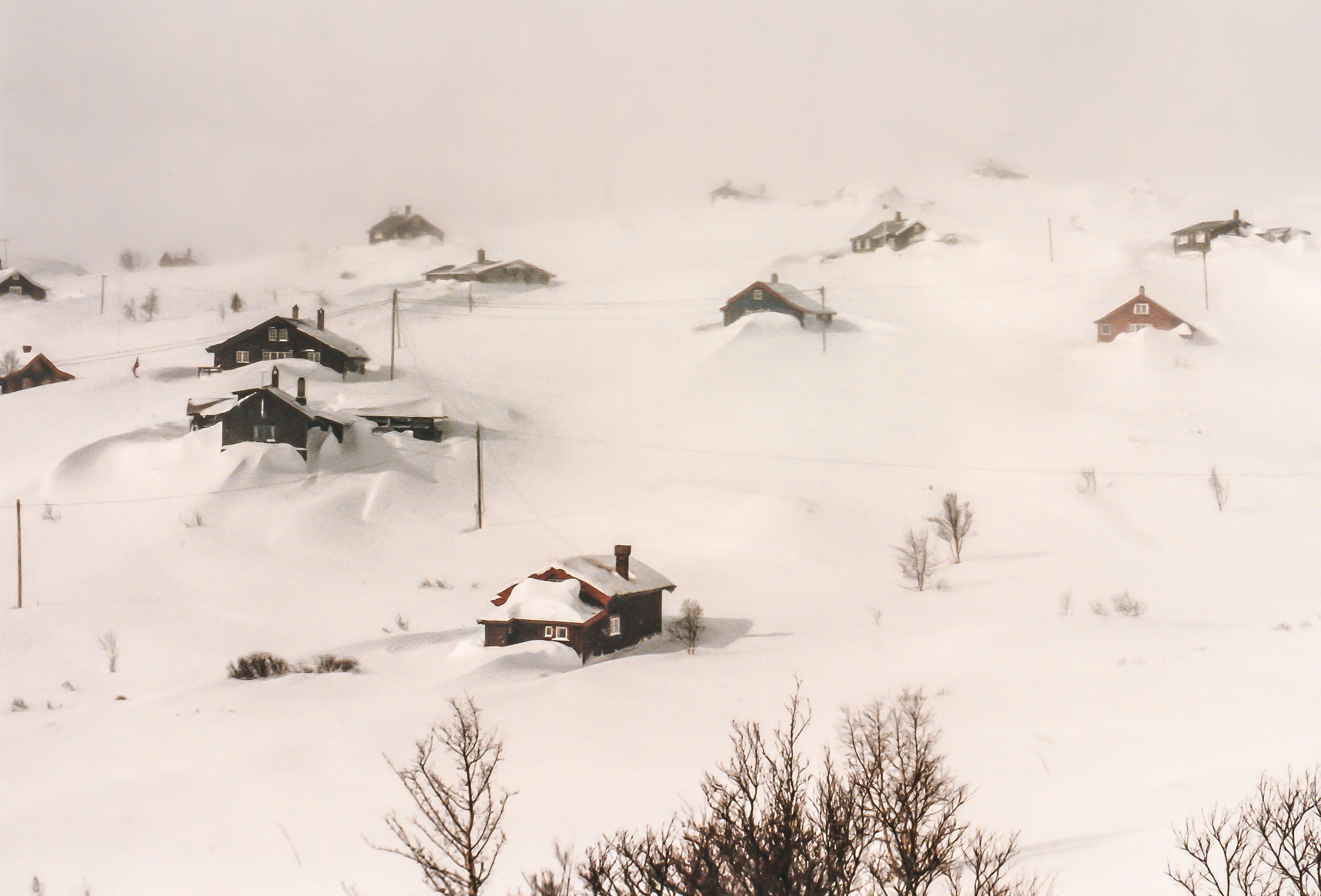Snow-Clad Cottages Ustaoset Norway