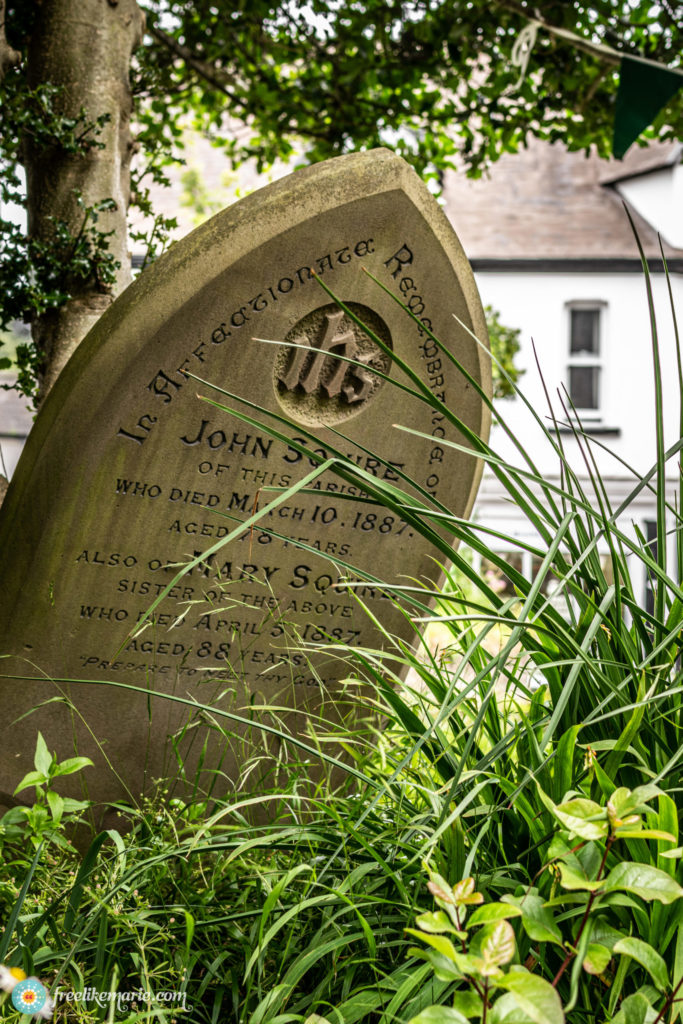 Tombstone in an English Village