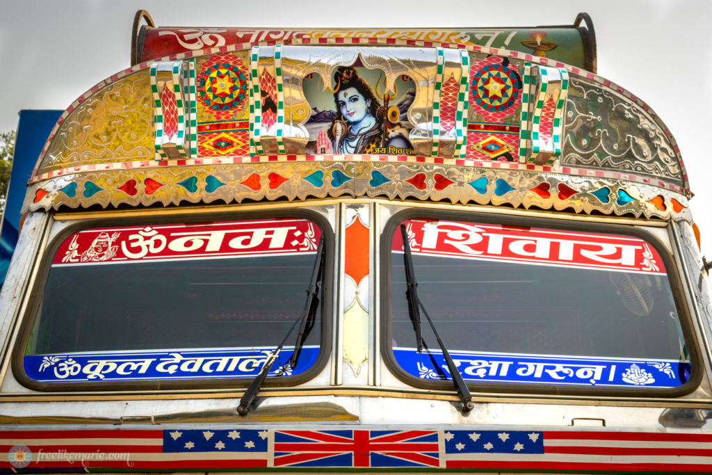 Nepalese Bus with Shiva