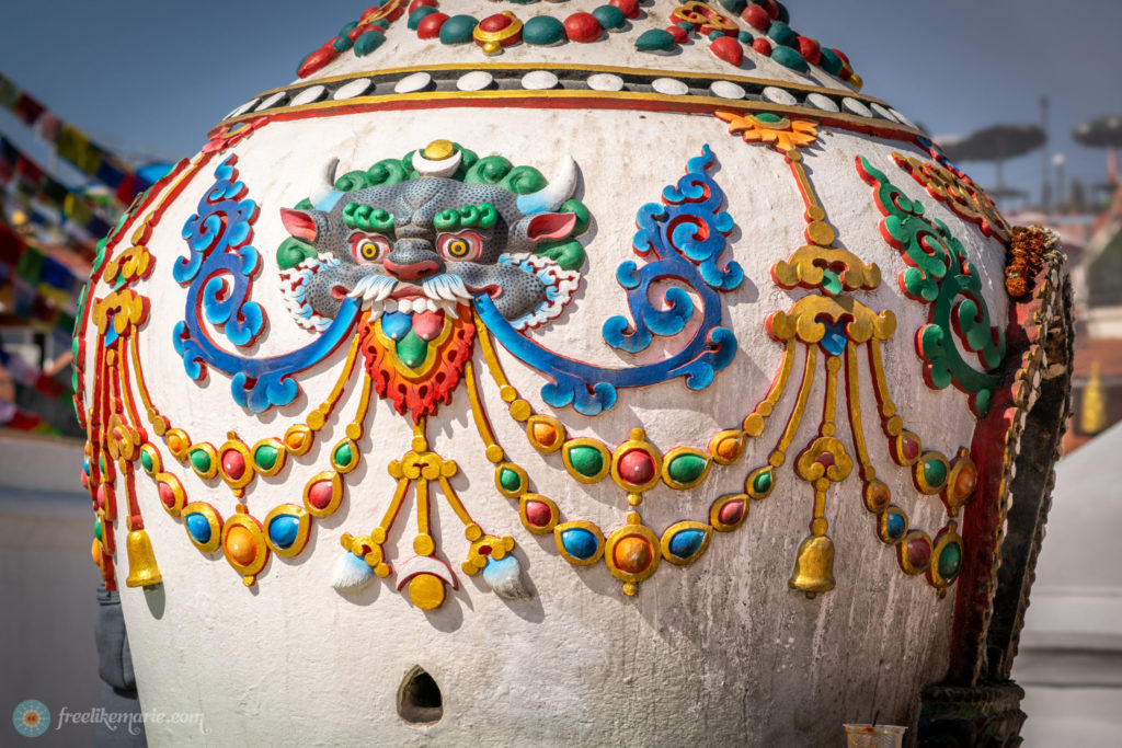 Ornamented Smoke Oven Buddha Stupa Kathmandu