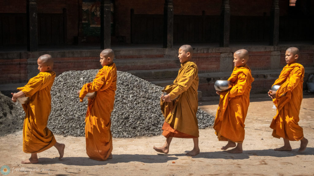 Young Buddhist Monks in Nepal