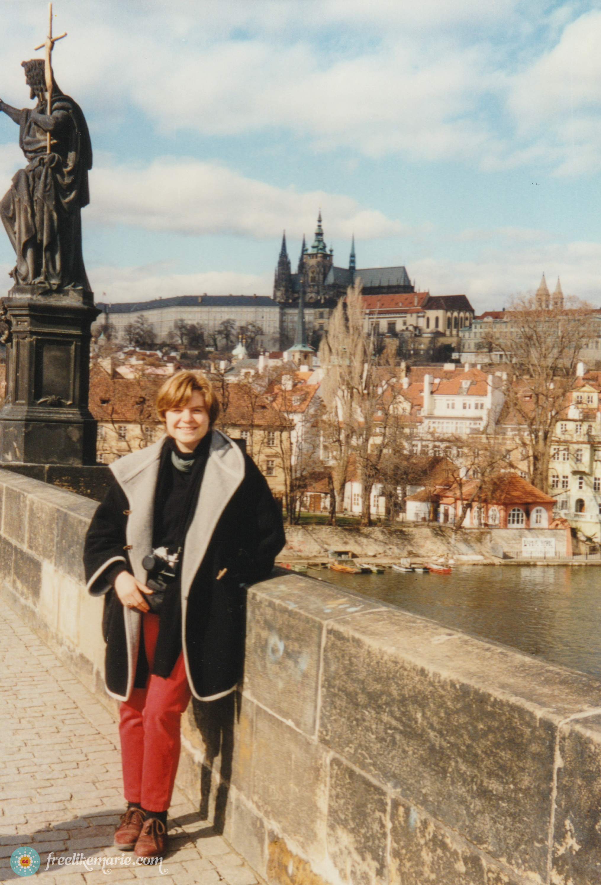 Marie 1995 Prague Carl s Bridge