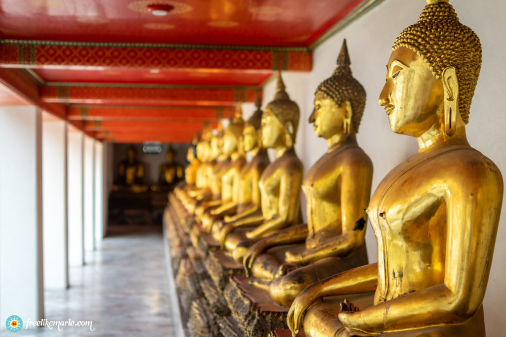Buddhas in a Row Bangkok