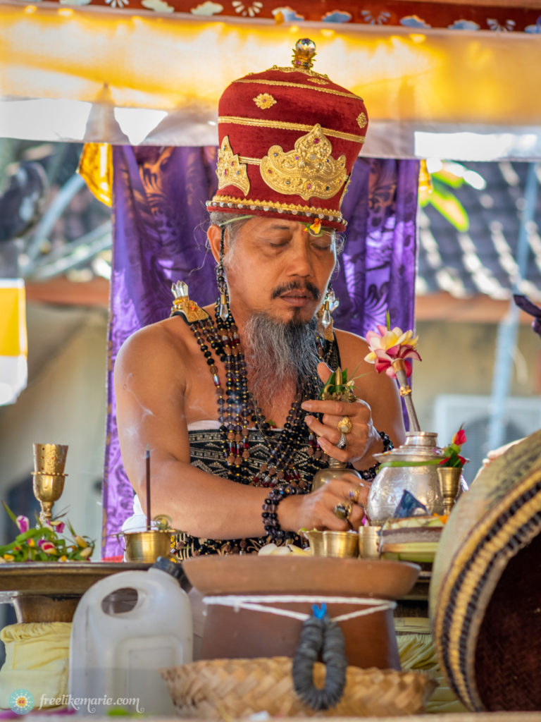 Hindu Priest Performing a Ritual