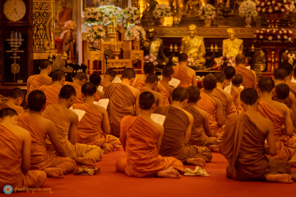 Monks at Temple Thailand