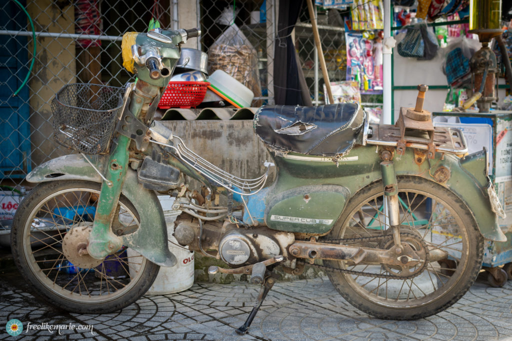 Old Motorbike in Hoi An Vietnam
