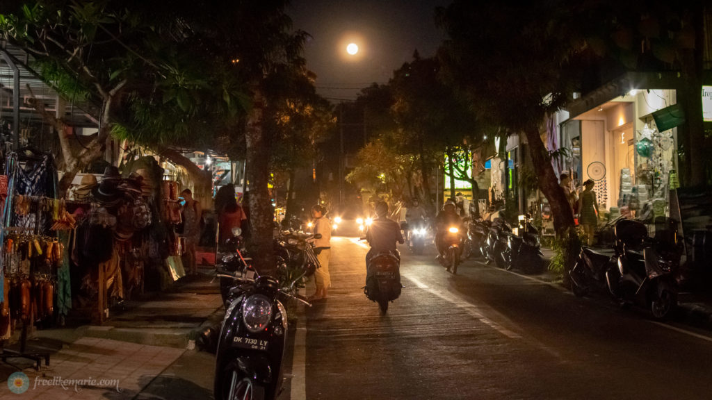 Ubud Street at Night