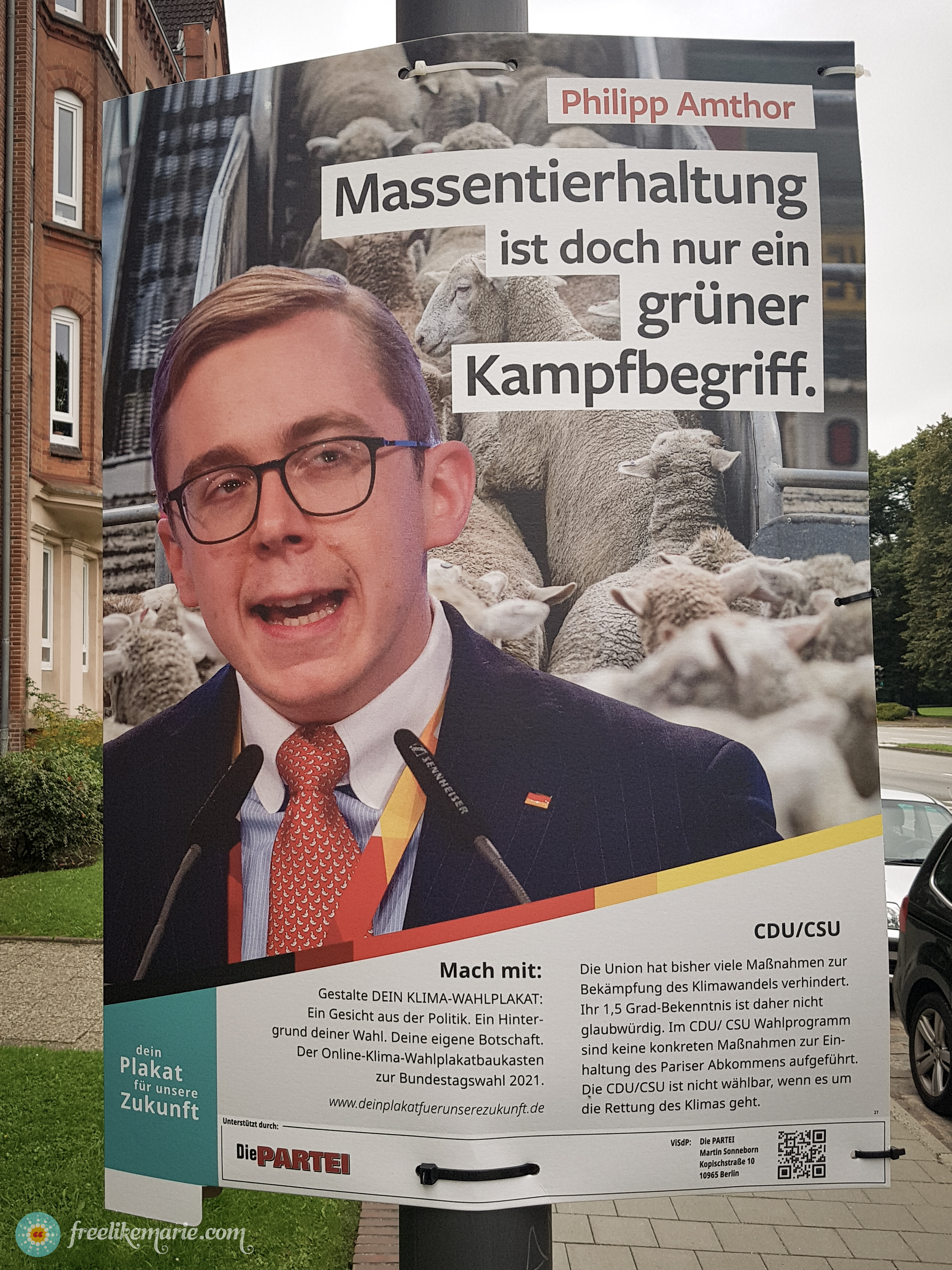 Satirical election poster