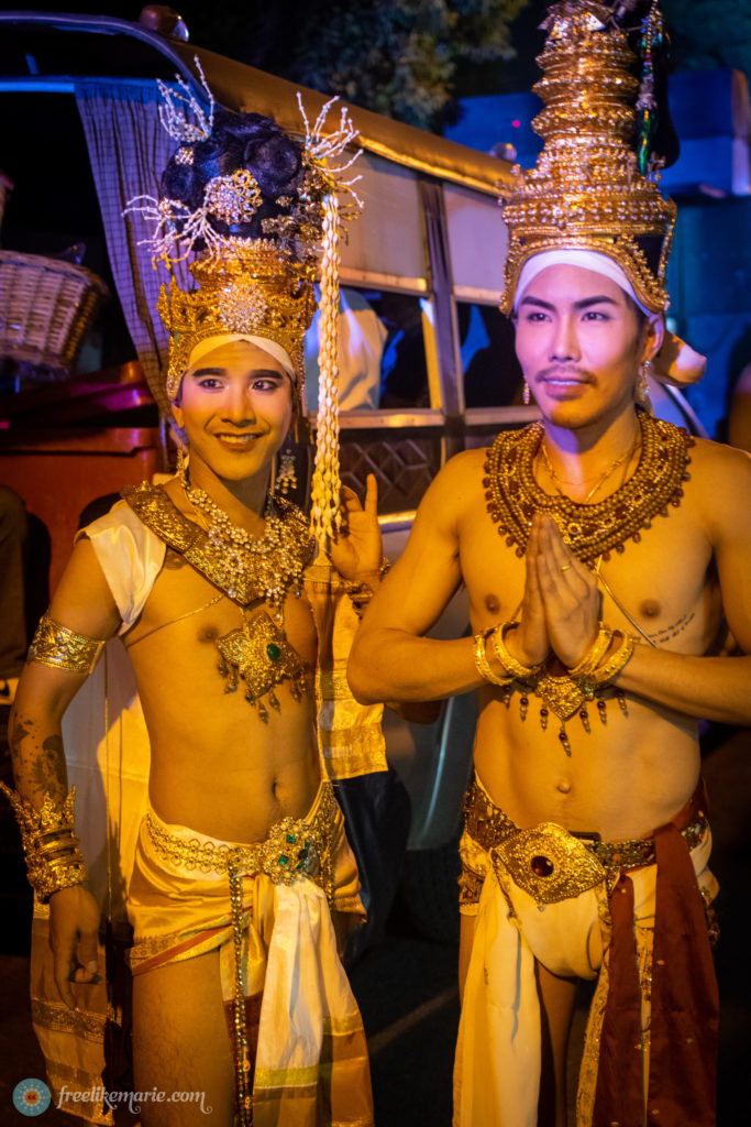 Performers at Loy Krathong Parade Chiang Mai