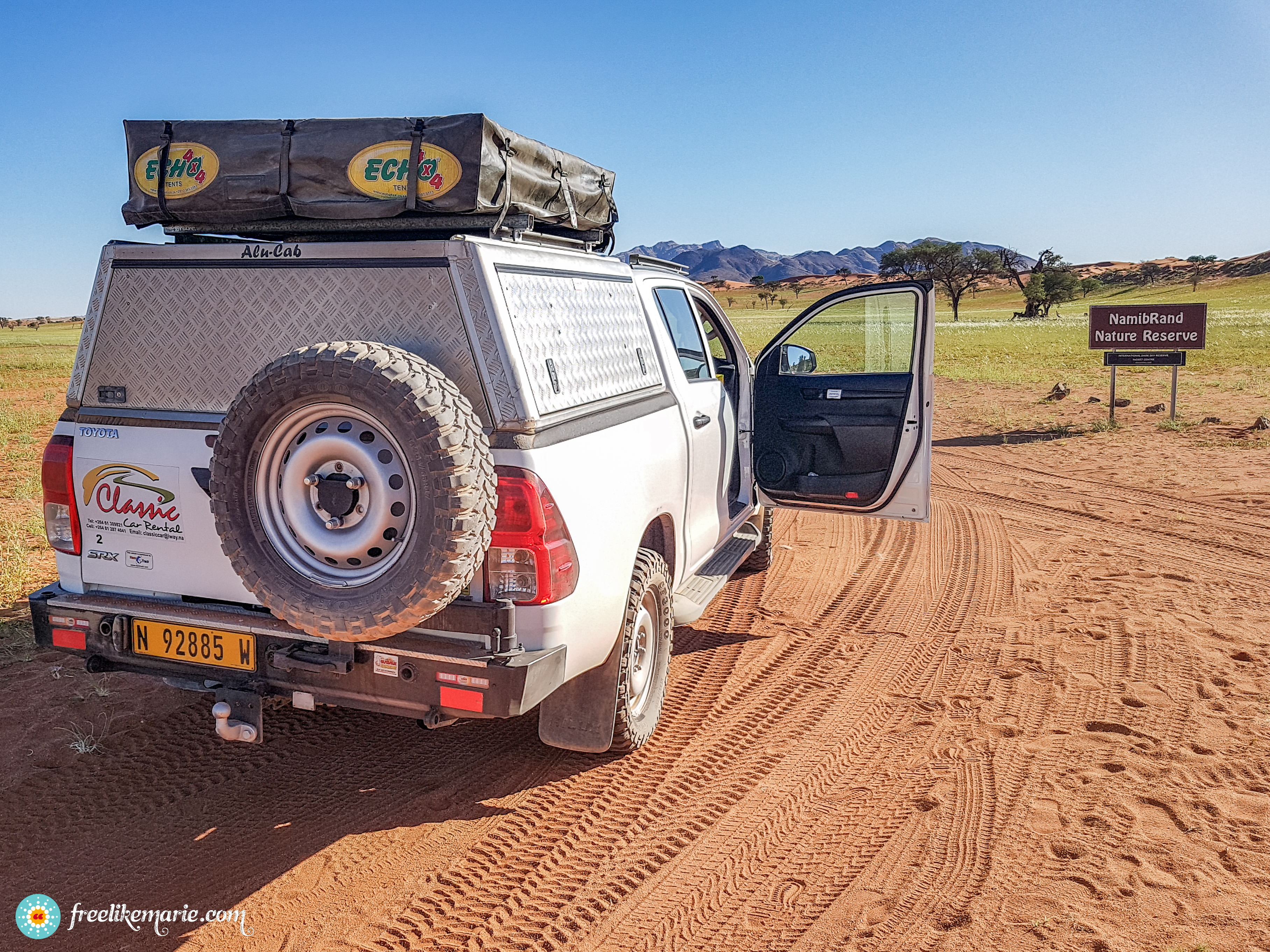 Entering the Namib Nature Reserve