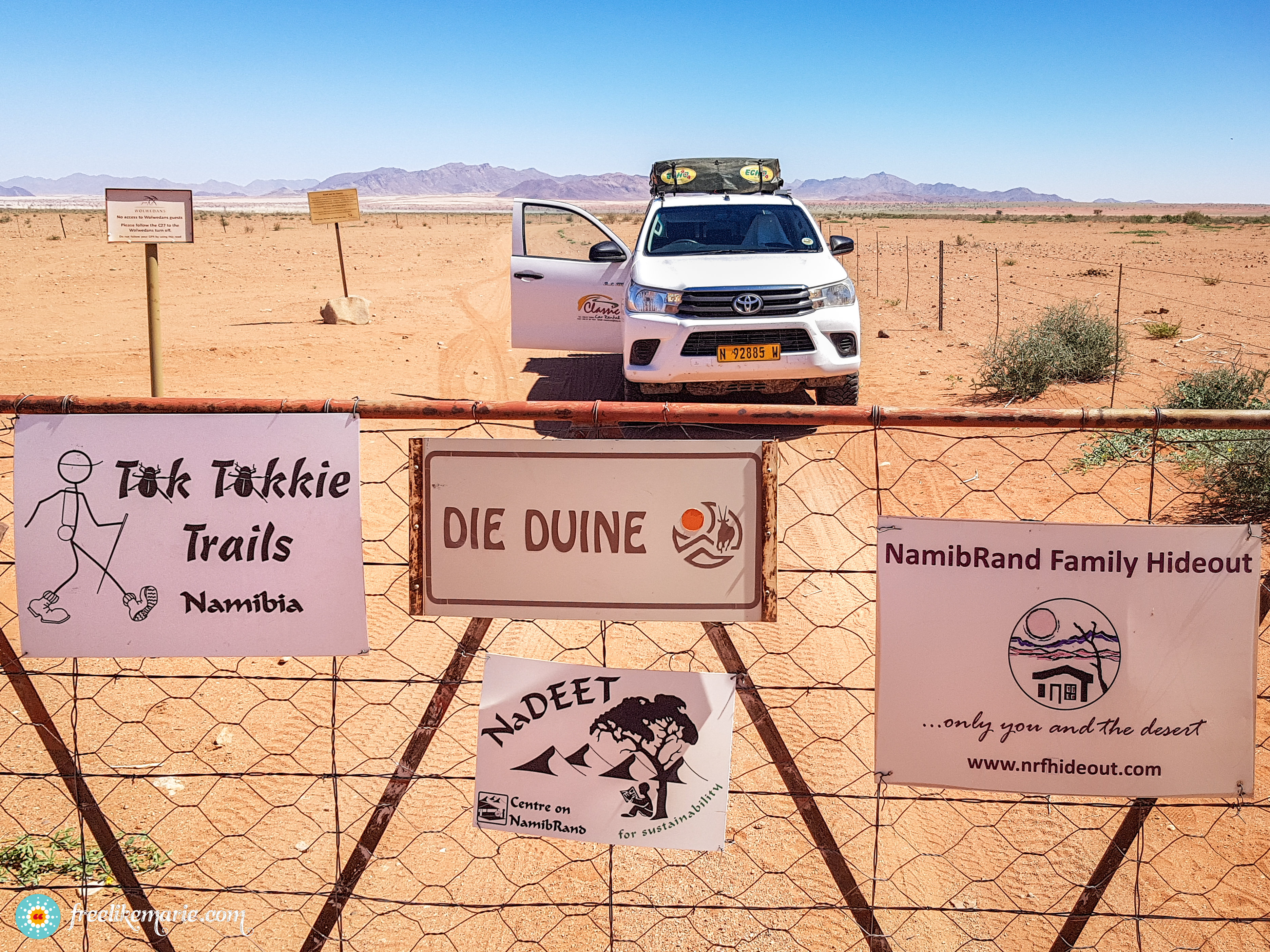 Gate to NamibRand Family Hideout