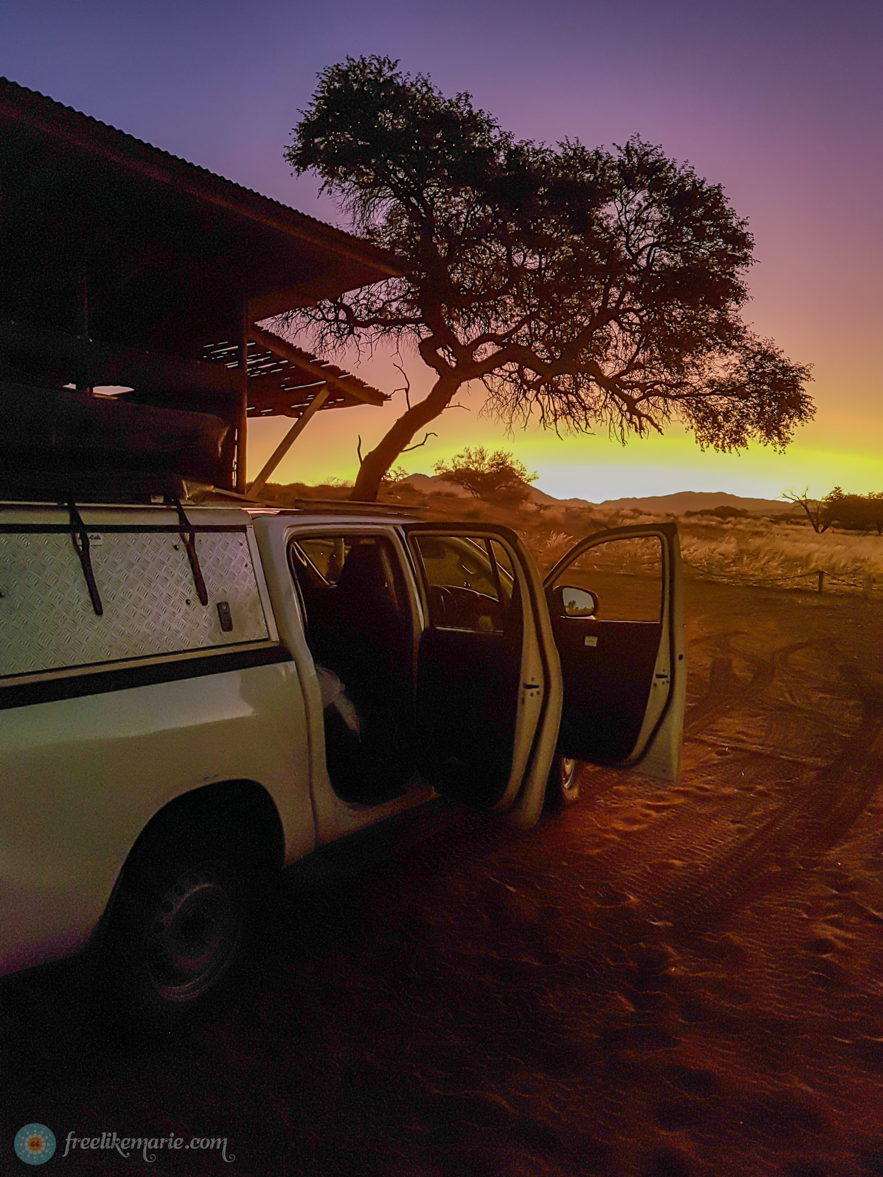 Camping Alone at Sunset