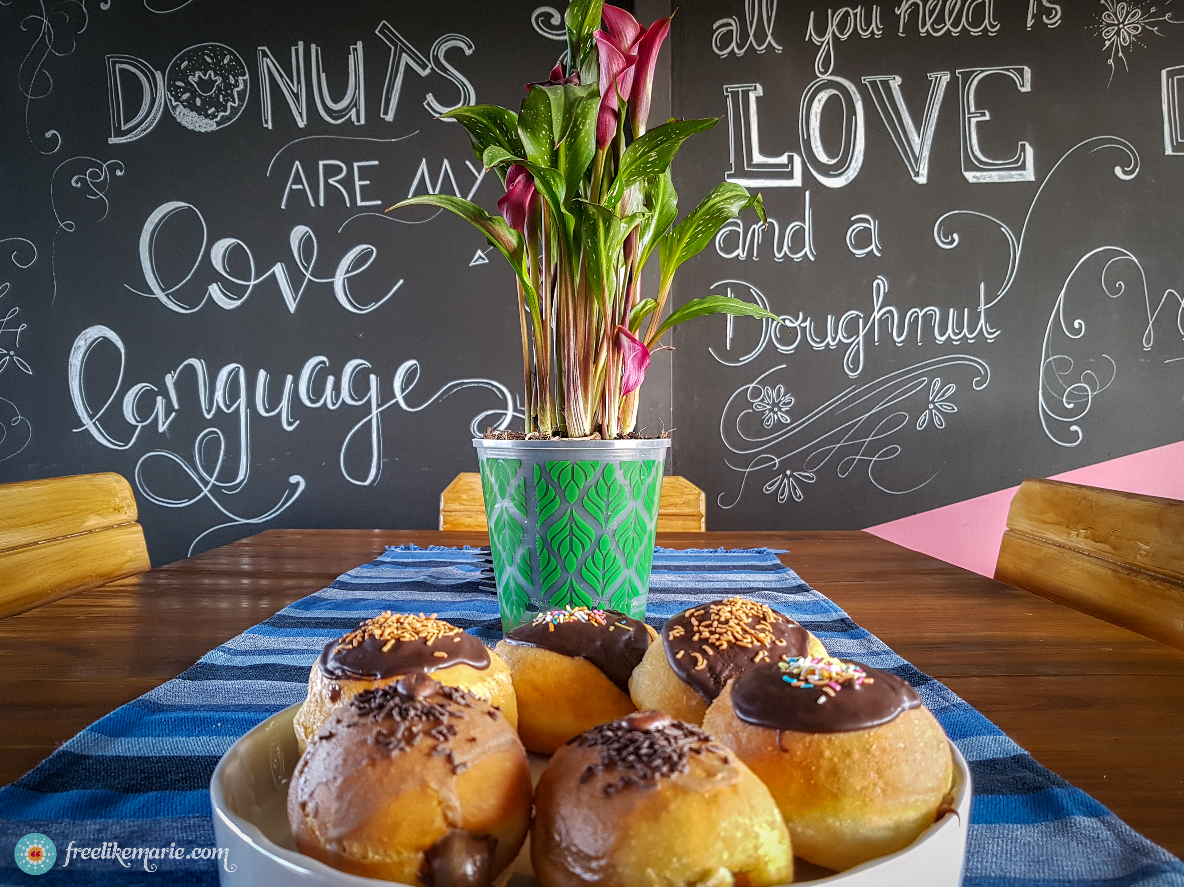 Donuts and flowers