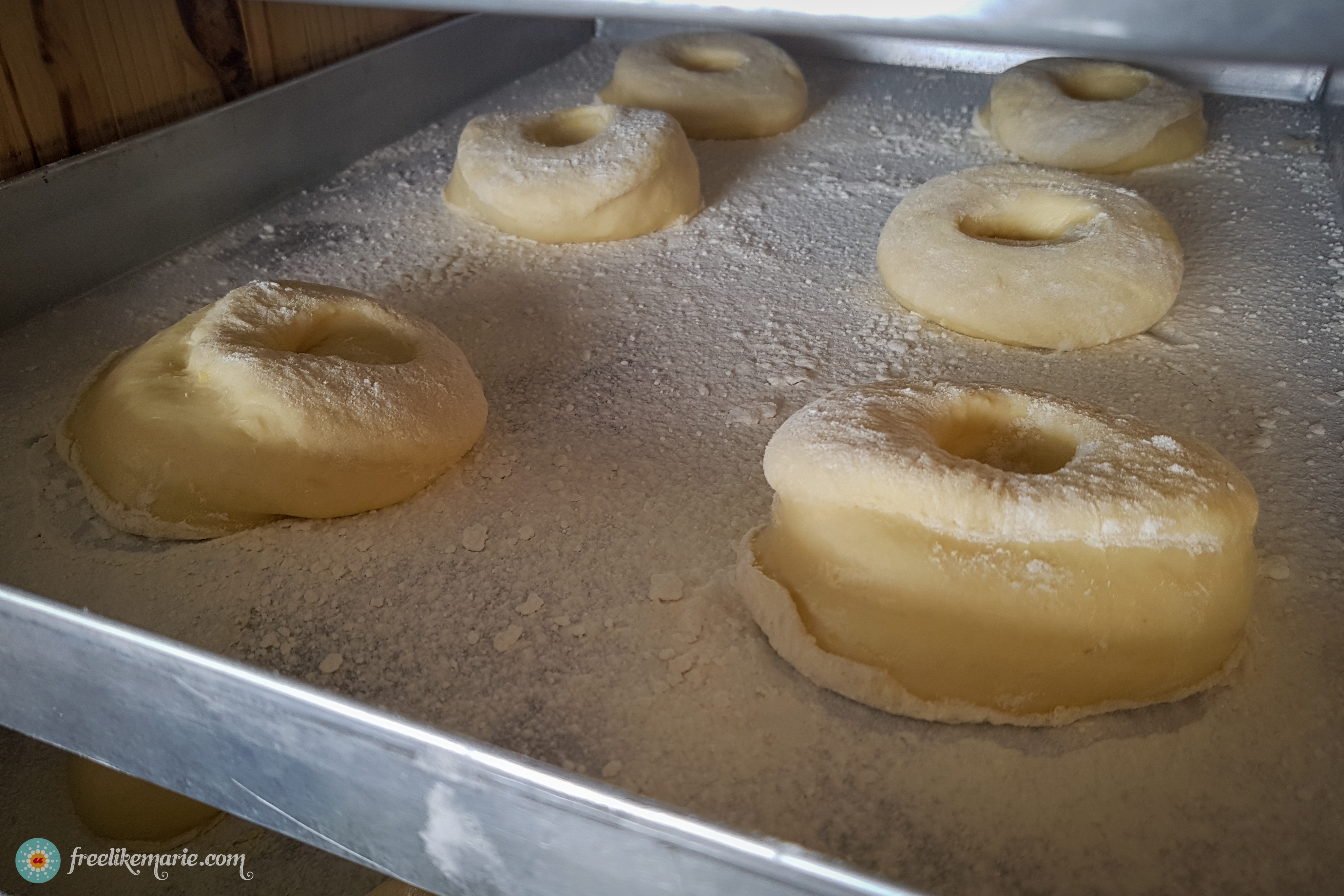 Donuts in the baking